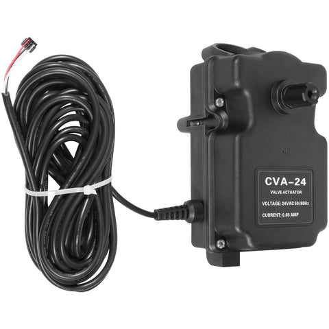 CVA-24 valve actuator with 25 ft cable, black plastic housing for 24VAC control systems