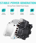 90 Amp Direct Fit Alternator Replacement For Hyundai Elantra 1.8L And 2.0L Models Including Elantra 2011 2016 front view