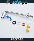 Glass Filler Deck Mount Faucet For Restaurants And Bars, 10 Inch Water Filling Station, G One Half Inch Male with adapters