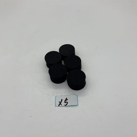 25 Pack 36x20mm Sponge Piezo Trigger Cushions For Electronic Drum Pads Do It Yourself Kit Replacement Sensor For Electronic Drum Production Durable Foam Cushions Easy Install - set of five black foam cushions on white background