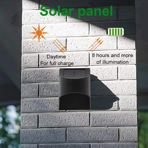 8 Pack Outdoor Metal Solar Deck Lights For Steps And Walkways Dope LED Fence Lights Decor For Garden Pathway Warm White