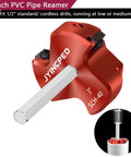 3 Inch PVC Pipe Reamer With Triple Blade For Faster Cutting Power Fitting Saver Socket Pro Grade Plumbing Tool For Schedule 40 CPVC ABS Hubs Fits Standard One Half Inch Drills