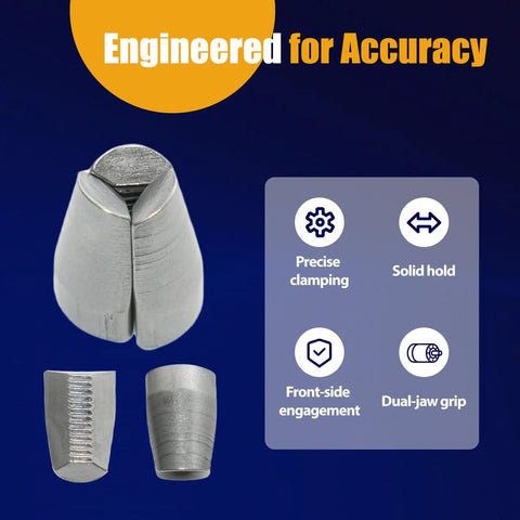 6 Pack Machined Jaws Replacement Kit For 2550-20 Rivet Tool, showcasing precise clamping and dual-jaw grip features