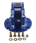 MRV040 Worm Gear Speed Reducer 100 To 1 Ratio With 56C Mounting Flange Hollow Shaft 0.15 HP Input At 1750 RPM 257 Lb