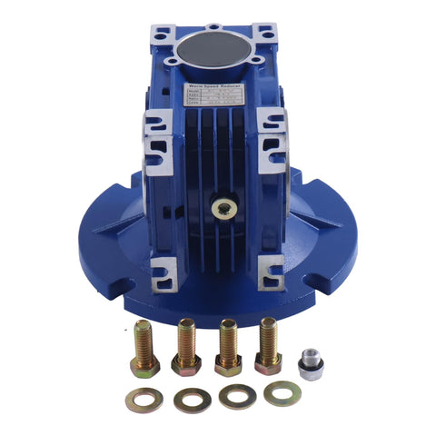 MRV040 Worm Gear Speed Reducer 100 To 1 Ratio With 56C Mounting Flange Hollow Shaft 0.15 HP Input At 1750 RPM 257 Lb