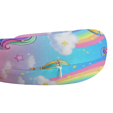 U Shaped Neck Pillow For Travel And Napping Super Lightweight Comfy Reusable Multi Functional Pillow Cute Unicorn Design