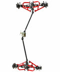Complete 4WD Go Kart Transmission Kit With CV Axles Differential Reverse Gearbox Swing Arms Hubs for ATV UTV Quad Buggy 4 Wheelers