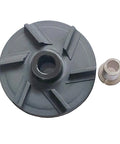 Magnetic impeller wheel with six blades and central bore; bearing sleeve included for Crathco beverage dispensers.