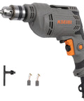 Corded Drill With 3.8 Amp Motor, Variable Speed From 0 to 3300 RPM, Reversible Trigger, Belt Hook, Lightweight Handyman Power Drill