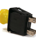Yellow 12V DC Push Button Rotary Actuator Switch With 2 Position Normally Open 2 Way Flush Mount IP54 Protection ETL CE Listed X10 Compatible