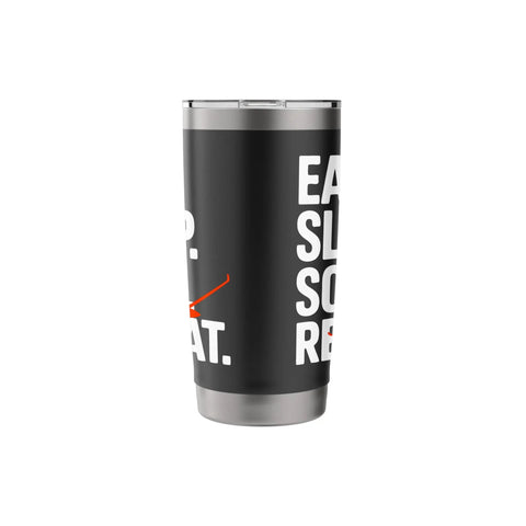 Glider Pilot Stainless Steel Insulated Tumbler Keeps Coffee Hot Or Ice Cold For Sailplane Fans, black with text