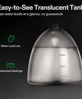 Translucent tank with water level markings on Battery Powered Sprayer 0.5 Gallon Electric Spray Bottle USB Rechargeable
