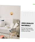 Heavy Duty Adhesive Hook Set That Stays Rock Solid No Sweat Install For Hanging Towels Coats Bags Keys, clear hooks on wall.
