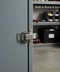 Sturdy 304 Stainless Steel Toggle Latch With Double Spring Draw Catch mounted on metal cabinet