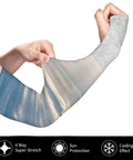 Ice Silk Arm Sleeves For Outdoor Comfort With Moisture Wicking Breathable Fabric Full Length Thumb Hole Sleeve Custom Pattern