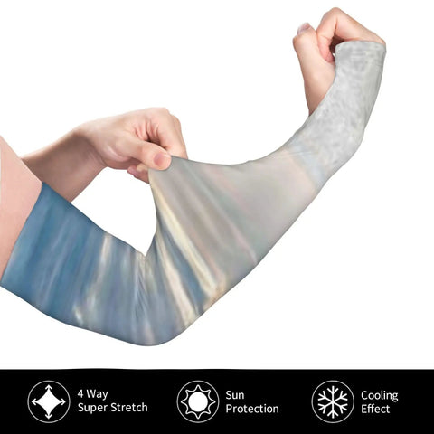 Ice Silk Arm Sleeves For Outdoor Comfort With Moisture Wicking Breathable Fabric Full Length Thumb Hole Sleeve Custom Pattern