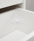 Beefy Heavy Duty 24 Piece Stainless Steel L Bracket Corner Braces For Wood Shelves And Cabinets mounted on white wood