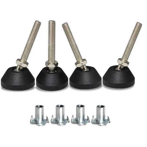 Adjustable Leveling Feet With Screws Swivel Furniture Leg Set Of 4 40mm Base M8x50mm Height Adjustable for Uneven Floors
