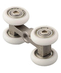 Heavy Duty 4 Wheel Stainless Steel Pocket Door Roller Set for Sliding Track Systems, durable metal roller kit