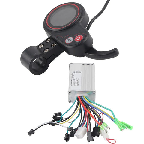 48V Brushless Motor Controller With LCD Display For Electric Vehicles High Efficiency Speed Control System with wiring harness.