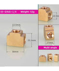 Killer Three Way Brass Pipe Adapter Coupler Connects Pneumatic Hydraulic Pressure Lines with 1/8 1/4 3/8 Thread Sizes Easy Install for Pro Shops and Garage Makers Who Want Sweet Results Without Messes This Fitting Is Legit High Quality Brass No BS. brass three-way adapter, 1/4 thread, 30mm x 25.5mm