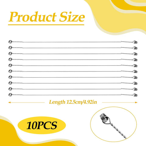 10 Pack Cheese Cutter Wires Set, Stainless Steel Replacement Cutting Wires For Block Cheese Cheddar And More, 5 Inch
