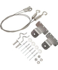 Heavy Duty Adjustable Stainless Steel Hatch Latch Lanyard Cable For RV And Yacht Doors, 2 Pack components and accessories