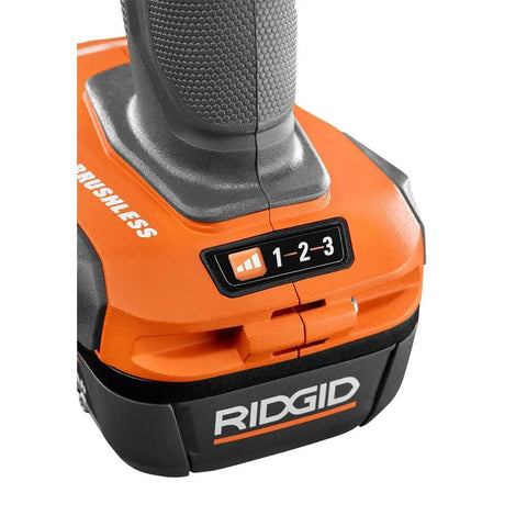 Close-up of 18V Brushless Cordless Impact Driver Tool Only 3 Speed Settings One Quarter Inch Hex Chuck Compact Pro Grade Beast For Fastening