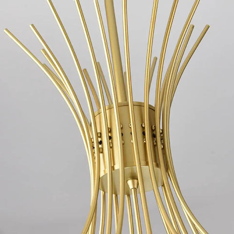 Dope Modern Gold Crystal Chandelier Bouquet Pendant Light With Flower Dandelion Design Hanging Ceiling Fixture detail