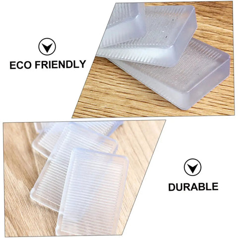 Three eco-friendly durable rubber leveling shims for furniture stabilizer from 36 Piece Heavy Duty Leveling Shims For Furniture Stabilizer Bed Risers Non Slip Couch Block Rock Solid No Wiggle Game Changer For Chair Table Fridge Diy Home Repair.