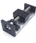 4 Inch Stroke Ball Screw Slide Table With Beefy Double Rail Linear Actuator 100mm Travel 110 Lb Load High Precision C7 Level Accuracy