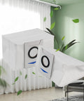 10 Pack Replacement Vacuum Filter Bags For X1 Series Robots And T10 T20 Models in a living room with plants
