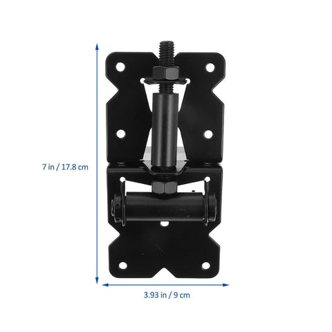 Two Pack Heavy Duty Gate Hinges Built Tough Rock Solid Heavy Lifters With Rust Resistant Stainless Steel For Barn Doors Fence Gates Sliding Gates Smooth As Butter Operation measuring 7in x 3.93in.