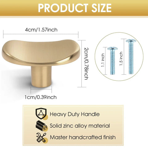 Product size illustration of Six Pack Antique Brass Zinc Alloy Cabinet Knobs Heavy Duty Solid Square Pulls