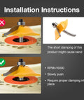 Installation instructions for Three Piece One Quarter Inch Shank Router Bit Set For Raised Panel Cabinet Doors And Window Frames Cemented Carbide Woodworking Bits For Slick Pro Grade Cuts Tenon Joint Cutter Diameter One And Five Eighths Inches
