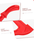 Close-up of red handles on Four Pack Woodworking Push Sticks And Push Blocks For Table Saws Pro Grade Hand Safety Tools