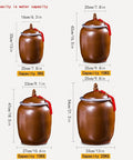 Food Grade Moisture Resistant Large Ceramic Grain Bucket With Airtight Locking Lid in various sizes and capacities for pantry storage.