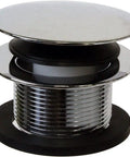 Built Tough Sch 40 Pvc Bath Waste And Overflow Assembly With Slick Illusionary Faceplate And Ada Compliant Toe Touch Drain Plug Polished Chrome