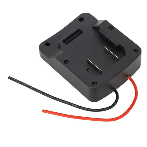 Battery Adapter For Parkside X20V Team 20V Tools With 18V Conversion Kit and PTFE Wire, top view showing connection wires