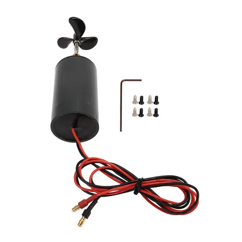 Underwater Thruster For RC Boats With 545 50T 3 Blade Propeller, wires, and screws for DIY Micro ROVs and Submarines CW.