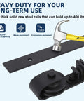 Heavy duty black steel track and roller of 60 Inch Bi Folding Sliding Barn Door Hardware Kit For Four Bifold Doors.