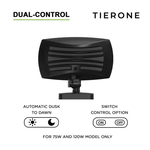 Back view of 45W Dusk To Dawn LED Flood Light, 5200 Lumen Outdoor Security Light For Garden, Yard, And Garage, 4000K