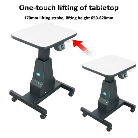 Professional Electric Optometry Lift Table With Motorized Height Adjustment And Smooth One-Button Control For Eyeglass Shops featuring adjustable height 650-820mm.