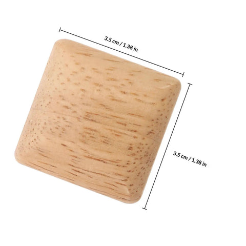 Built Damn Tough Natural Wood Square Cabinet Knobs With Smooth Glide Drawer Pull Handles For Kitchen And Closet Rustic Farmhouse Dresser Hardware Top Shelf Furniture Update In A Slick Ten Pack Set, 3.5 cm square, khaki finish.