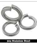 Lock Washers Assortment Kit 304 Stainless Steel M1.6 To M12 With Gasket Ring Cushion Split Spring Washers For Auto And Gearhead Projects Easy Install No Tools Needed 30 Pcs Pack For M12, 304 stainless steel split washers