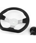270mm Universal Go Kart Steering Wheel With Ergonomic Grip And Grippy Smooth Alloy Build Durable ABS Aluminum Construction