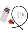 Motorcycle Auxiliary Fuel Tank 500ml With Vent For Small Engine Work And Carburetor Tuning, tube, clamps, and valve components
