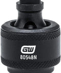 Black 44 Piece 3/8 Inch Drive 6 Point Socket Set With Standard And Deep Impact Sockets In SAE And Metric Sizes