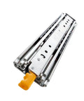 Close-up of 44 Inch Side Mount Full Extension Drawer Slides Pair With Lock, Quick Release Latches For Easy Tool Free Install.