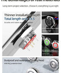 12mm Momentary Push Button Switch IP67 Waterproof Stainless Steel Blue LED Illuminated 1NO highlighted features